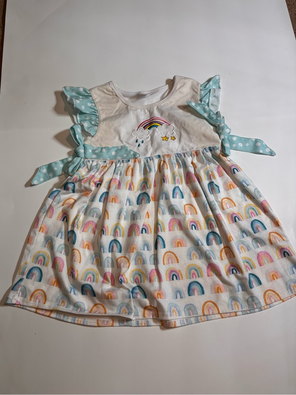 Rainbow Print Dress